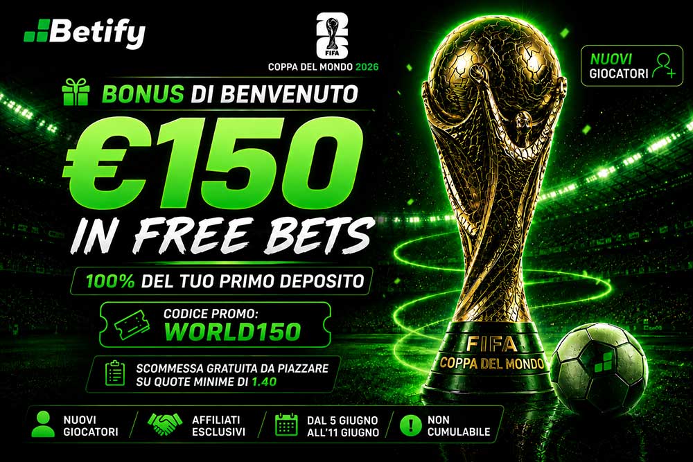 Betify promo mondiali 2026